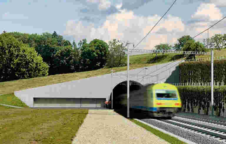 Bahntunnel Rosshäusern (BLS Doppelspurausbau)